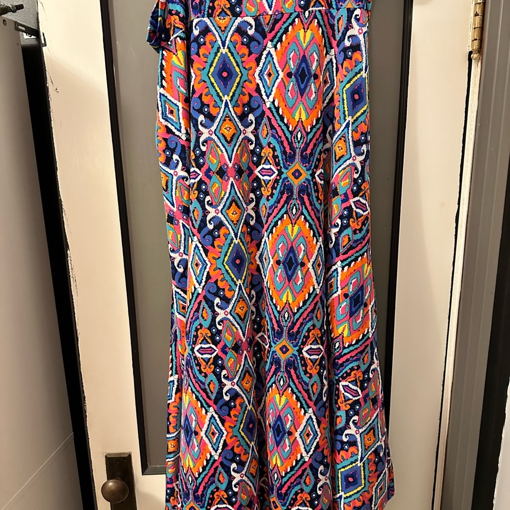 LuLaRoe Vibrant Multicolor Midi Skirt